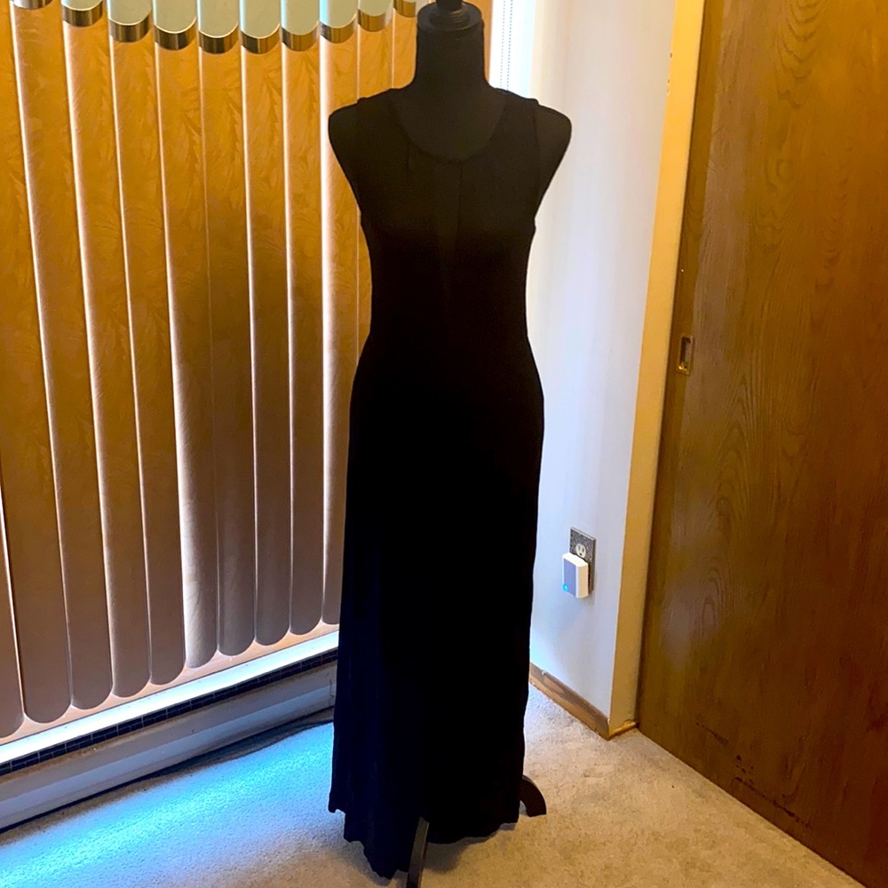 black maxi sundress